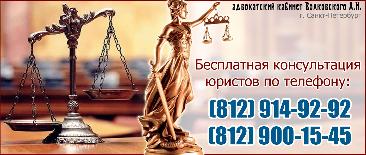 Юридическая консультация по телефону. Бесплатно в Санкт-Петербурге. Уголовные и гражданские дела.